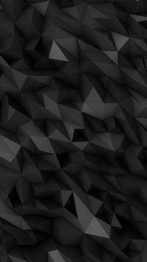 3d Black Polygons Wallpaper iPhone