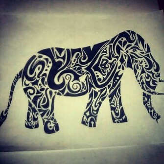 Tribal Elephant Wallpaper