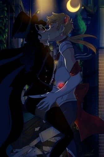 Tuxedo Mask And Sailor Moon By Invader Celes