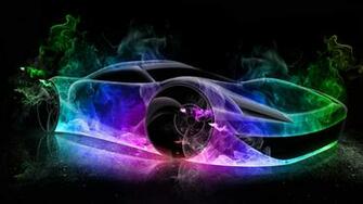 Ultra 3d Colorful Car HD Wallpaper Under The