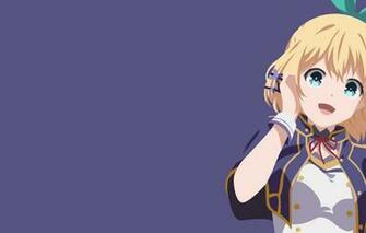 Wallpaper Anime Blonde Asian Princess Uniform Bishojo