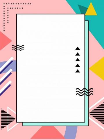 Polygonal Cute Wind Memphis Background Powerpoint