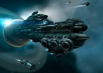 Spaceship Computer Wallpaper Desktop Background