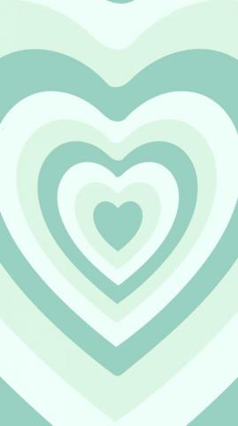 Y2k Powerpuff Girls Sage Green Hearts Aesthetic Phone Wallpaper