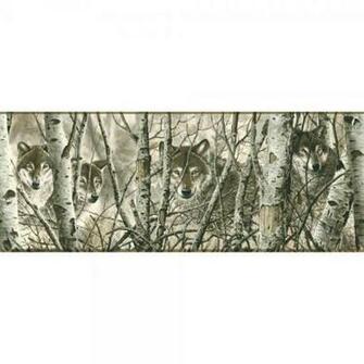 Country Book Wolves Border Wd4170b