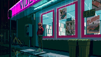 Pixel Art Purple Aesthetic Laptop Wallpaper