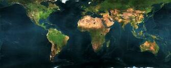 Earth Map Dual Monitor Wallpaper HD