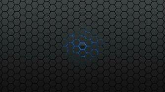Blue Honeycomb Pattern Wallpaper Wide HD