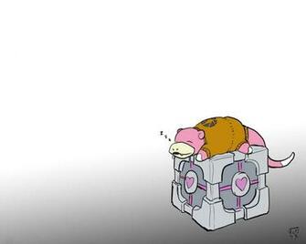 Slowpoke On The Poke Box Pokemon Wallpaper