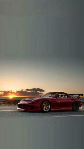 Cars Mazda Rx7 Sunset Android Wallpaper HD 4k