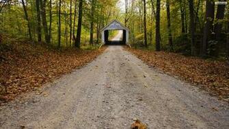 Covered Bridge Wallpaper