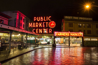 Pike Place Market Empty Wallpaper