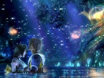 Wallpaper Tidus Et Yuna Final Fantasy Fond D Cran