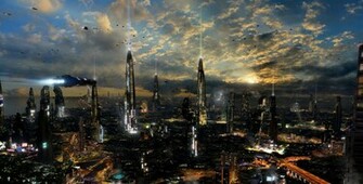 Tours Science Fiction Sci Fi Avenir Wallpaper