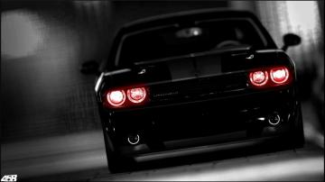 Dodge Challenger Tuning Muscle Car Dark Wallpaper
