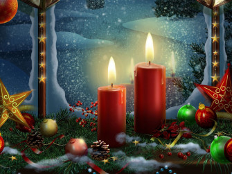 Christmas Candle Wallpaper