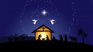 Nativity Scene Wallpaper Top Background