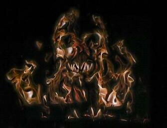 Fire Skull Wallpaper Wallpaperin4k Net