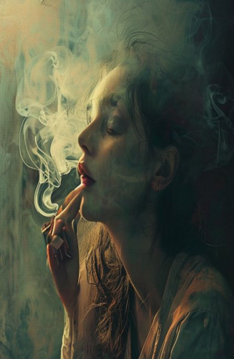 Girl Smoking Wallpaper