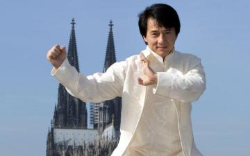 Cute Jackie Chan Wide Mobile HD Desktop Image
