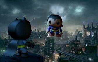 Batman Vs Superman Pop Vinyl Style Wallpaper By Diamondgeezerjeff