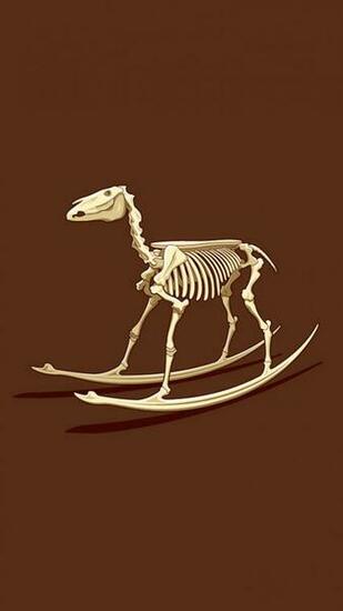 Skeleton Rocker iPhone Wallpaper HD