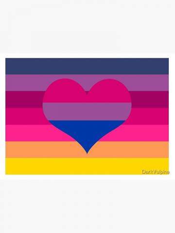 Sapphic Biromantic Art Board Print By Darkvulpine
