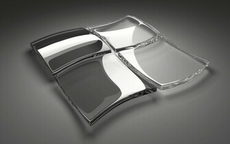 Glass Windows Logo Wallpaper