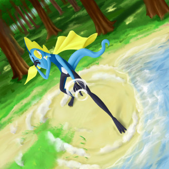 Inteleon From Pokemon Video Game Y2musr517d7d90bo Wallpaper