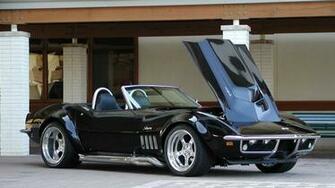Black Killer Shark Chevrolet Corvette Wallpaper