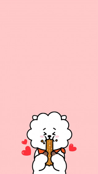 Bt21 Rj Cartoon iPhone Wallpaper