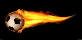 Flaming Soccer Ball Wallpaper Open Walls