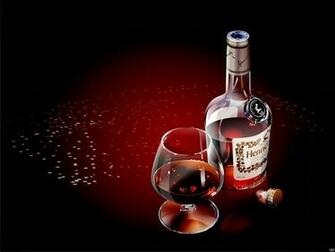 Secrets Of Happiness Wine Bottle And Cigar Wallpaper
