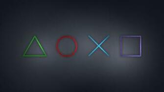 Another Wallpaper With The Playstation Symbols 4k Image