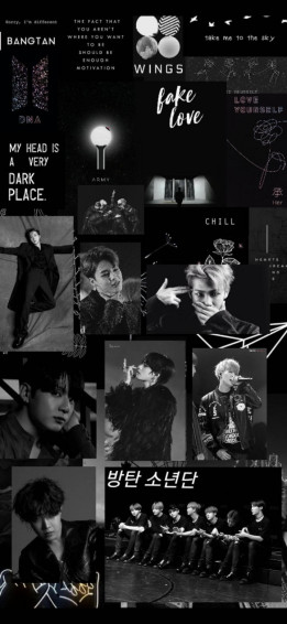 Bts Black Wallpaper