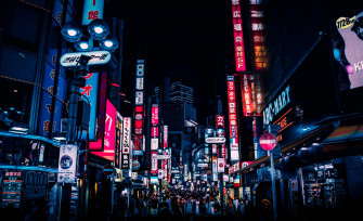 Itap At Night In The Streets Tokyo Wallpaper