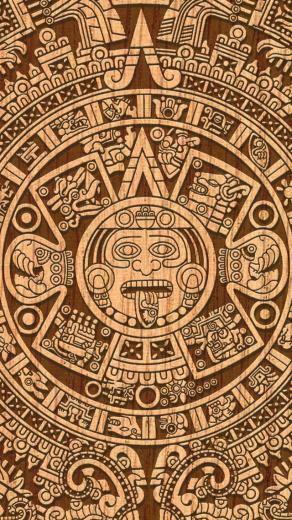 Mayan Patterns Wallpaper Calendar For iPhone
