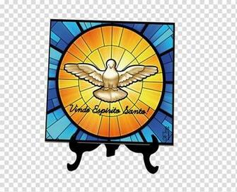 Stained Glass Sacred Azulejo Holy Spirit Saint Rito Transparent