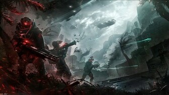 Fighting War Art Artwork Warrior Futuristic Spaceship Space Wallpaper