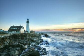 Wallpaper Portland Head Light Cape Elizabeth Maine