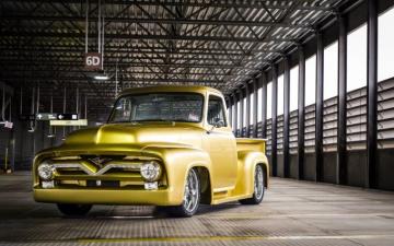 Ford F100 Hot Rod Rods Custom Lowrider Retro Pickup Truck