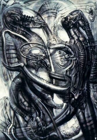 Biomechanical Landscape Science Fiction H R Giger Wallpaper