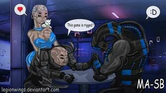 Mass Effect Multiplayer Arm Wrestling By Legionwings