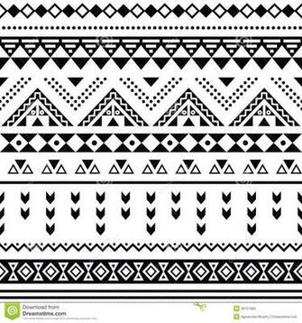Aztec Print Vector Seamless Ornament