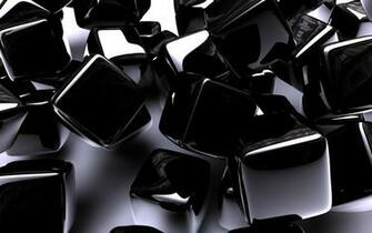 Black Chrome Shine Pattern Wallpaper