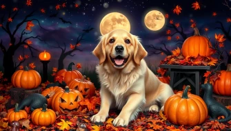 Golden Retriever Wallpaper Halloween