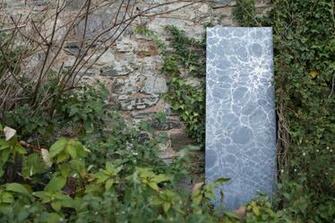Calico Wallpaper On Marble Vignettes