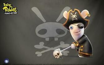 Rabbids Travel In Time Rabbit Pirate Skull Eye Patch Wallpaper