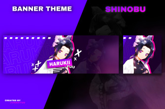 Shinobu Demon Slayer Header Theme By Harukiiyuu