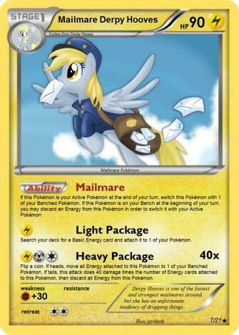 Mailmare Derpy Hooves Pokemon Card By The Ketchi